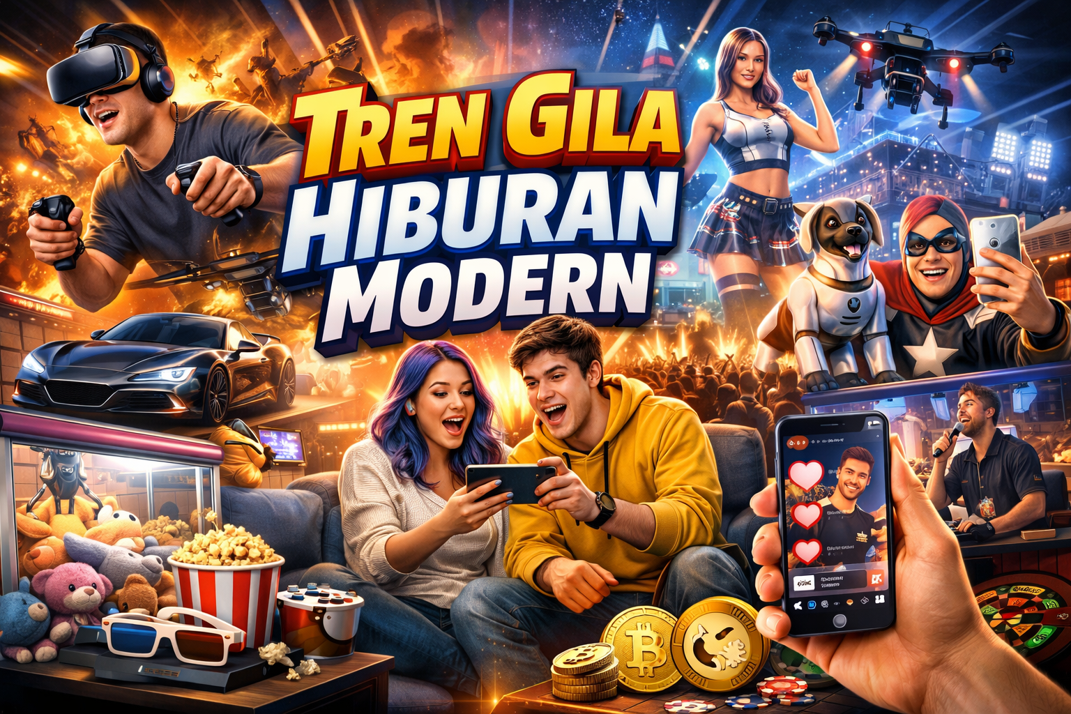 Tren Gila Hiburan Modern